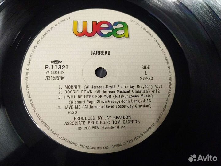 Jarreau LP винил 1983 Japan в Колпино