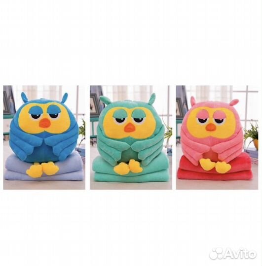 Мягкая игрушка дракончик и сова