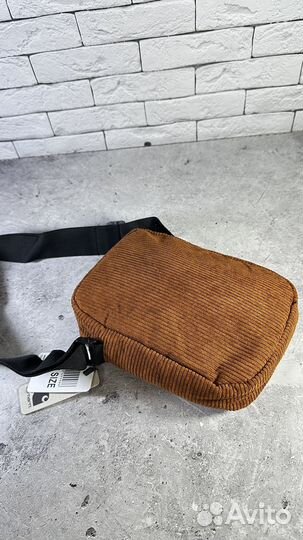 Вельветовая Барсетка