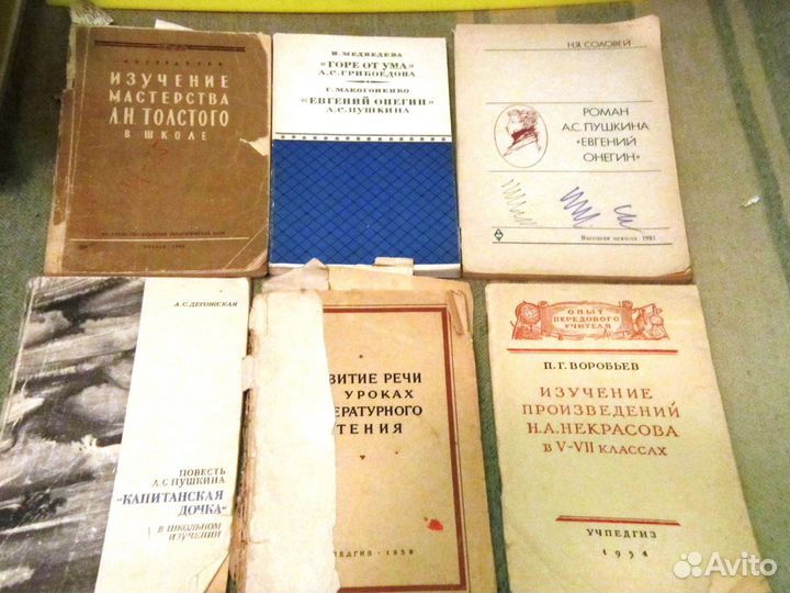 Литература СССР Винтаж Методики и учебники за 1эк