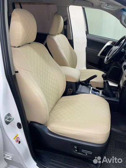 Чехлы ромб экокожа на KIA Cerato 3 от Автопилот