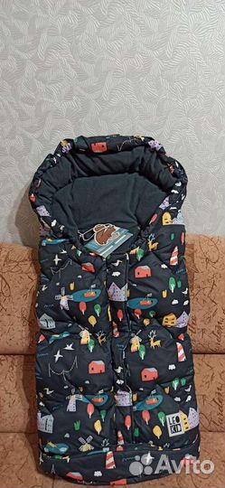 Зимний конверт в коляску leokid