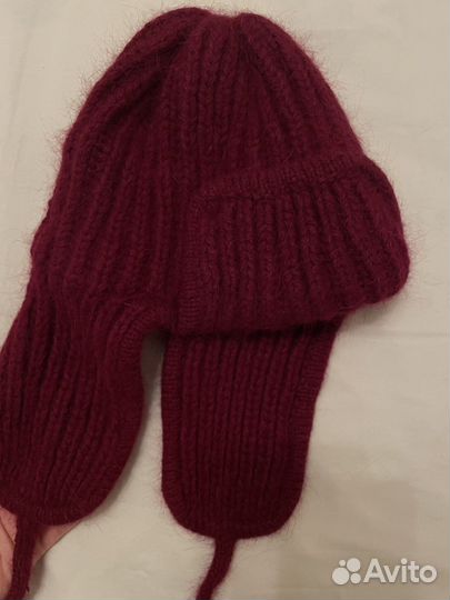 Шапка с подкладом ручная работа