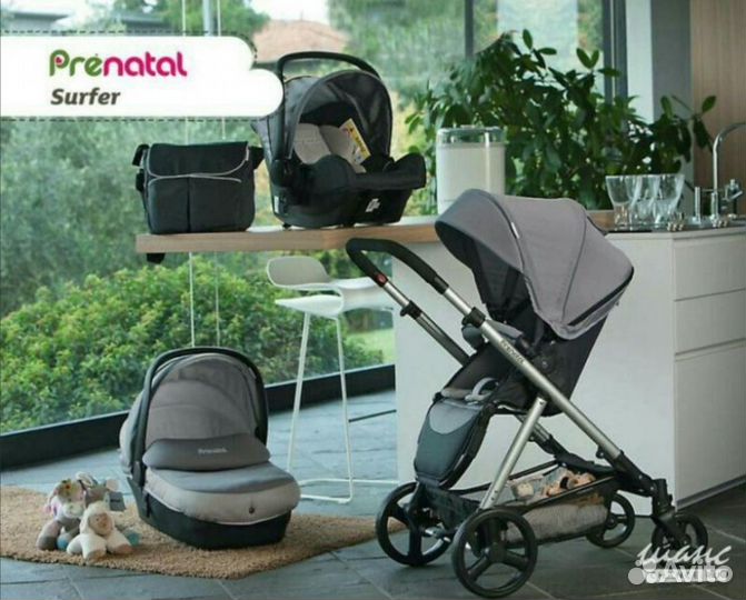 Коляска 3 в 1 Prenatal Milano б/у
