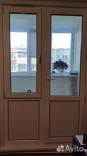 Балконный блок с дверью бу