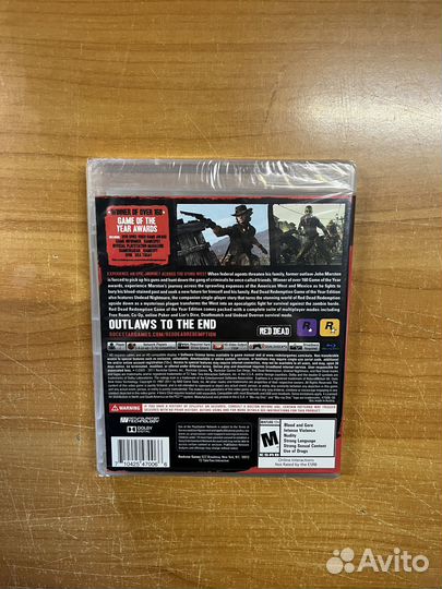 PS3 Red Dead Redemption (goty, sealed)