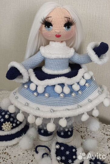 Кукла ручной работы Снегурочка