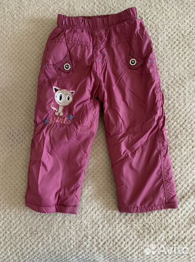 Утепленные брюки 86