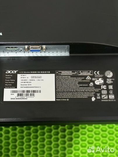 Монитор Acer ET241Y