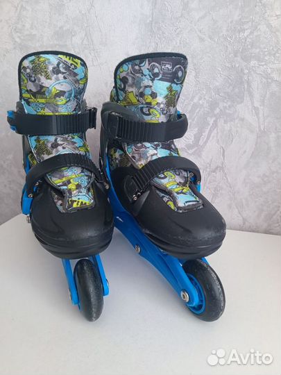 Роликовые коньки детские 2в1