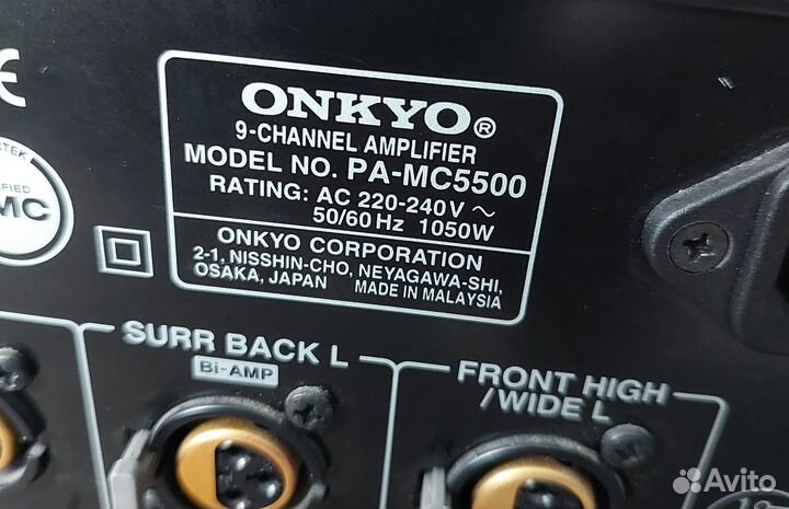 Onkyo PA-MC5500 усилитель 9 каналов