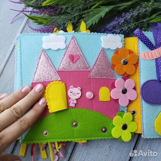 Книжка из фетра Розовая фея