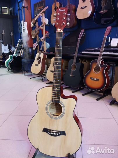 Гитара полноразмерная металлические струны