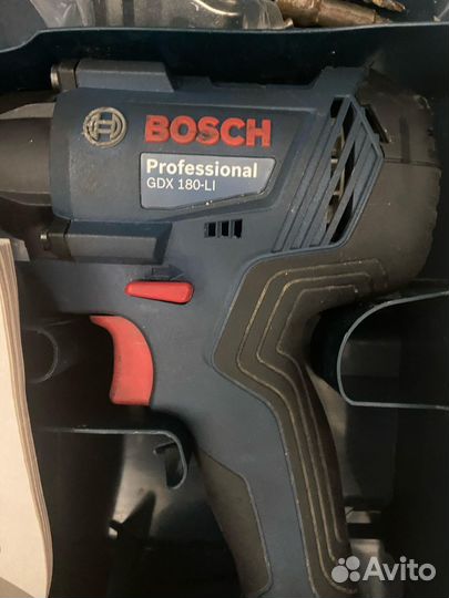 Аккумуляторный ударный гайковерт bosch GDX 180-LI