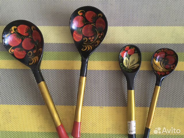Деревянные ложки хохлома