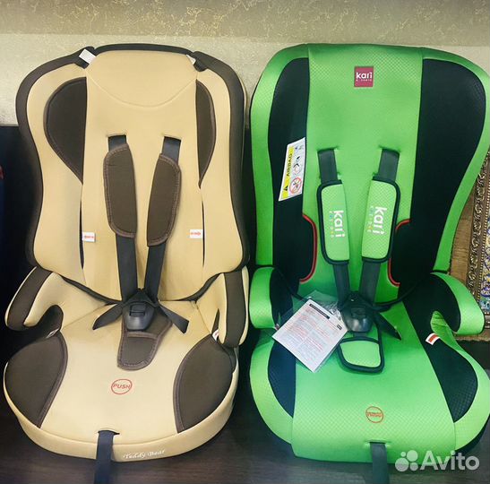 Ярко бежевое автокресло в машину 9-36 кг