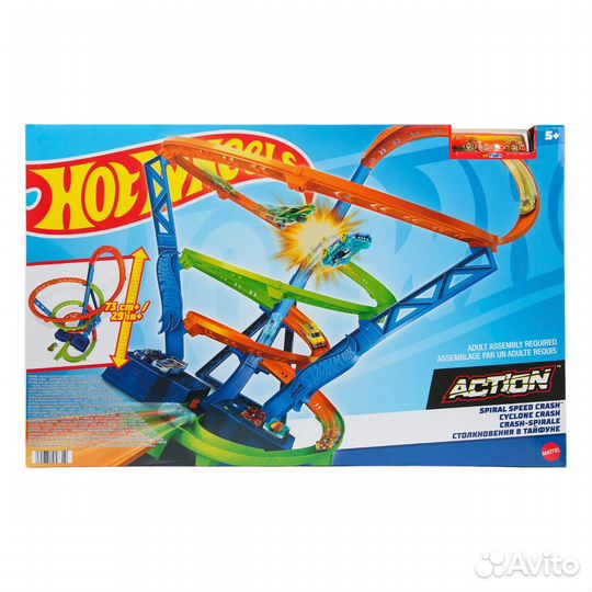 Hot Wheels с пуск установкой Action Spiral Speed C