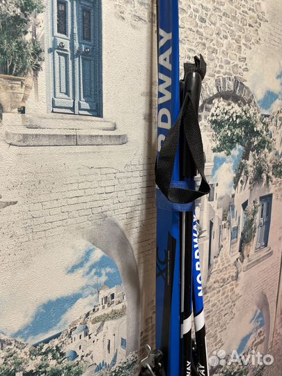 Лыжи детские 150 с ботинками 34