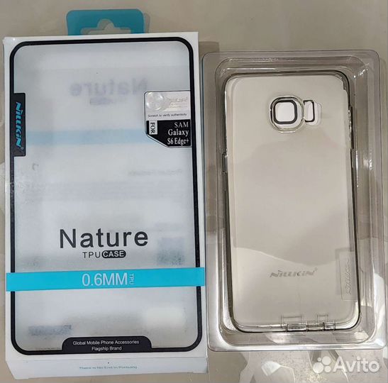 Силиконовый чехол Nillkin на Samsung S6 Edge+