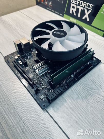 Материнская плата H470 + i5 10400 + 16Gb + кулер