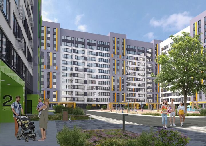 2-к. квартира, 40,9 м², 2/12 эт.