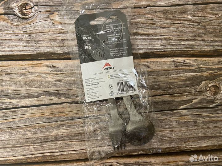 Набор MSR Ложка + Вилка (титан) Titan Fork And