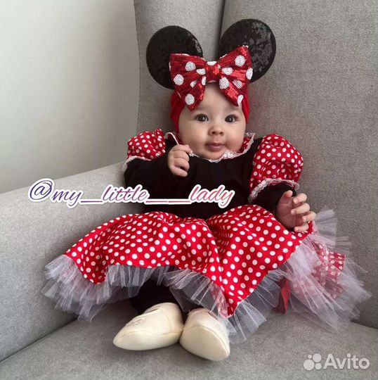 Повязка на голову Микки маус, Минни маус новая