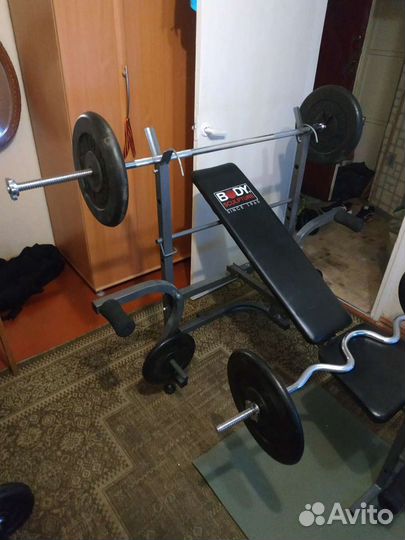 Скамья для жима с железом обмен pcp 6.32