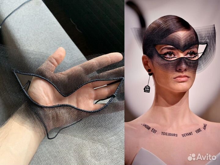 Дизайнерская маска новогодняя