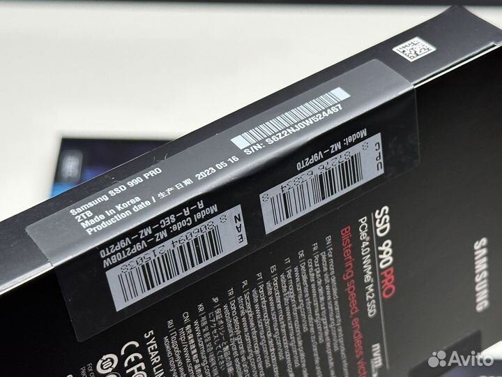 Samsung SSD 2Tb 990 PRO M.2 NVMe