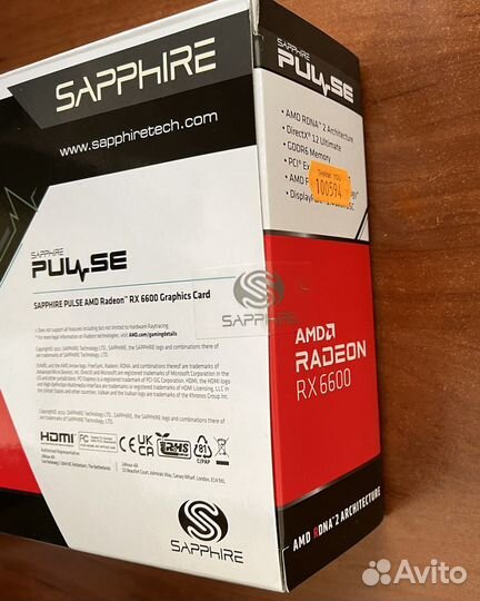 AMD Radeon rx 6600 8Gb новая видеокарта