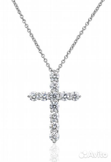 Крест Tiffany & Co large 1.60 ct Platinum Cross