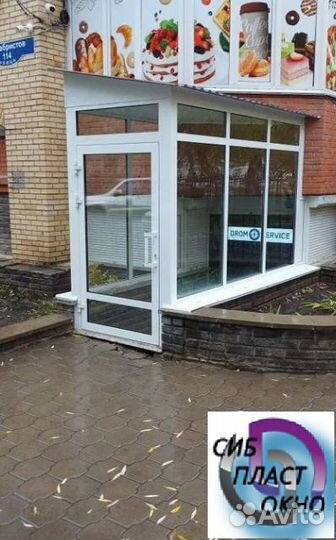 Тамбур из алюминиевого профиля