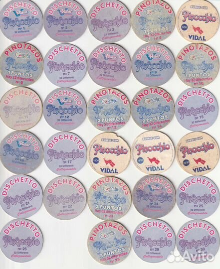 Фишки пиннокио (Pinocchio) 29 из 30