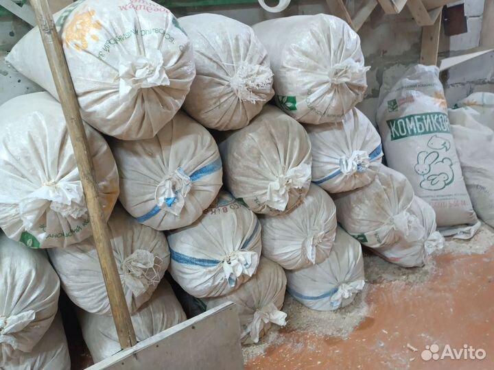 Опилки сухие, стружка