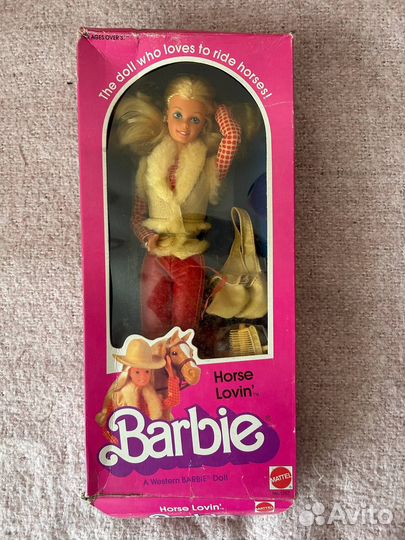 Barbie Horse Lovin' 1982 & SUN gold malibu 1983