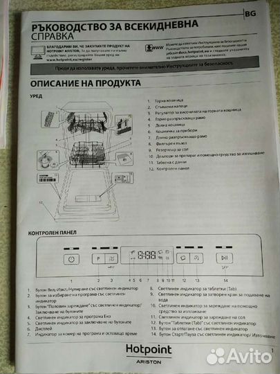 Посудомоечная машина hotpoint Ariston