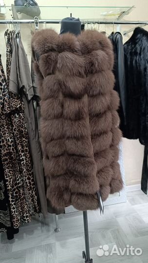 Жилетка из натурального песца