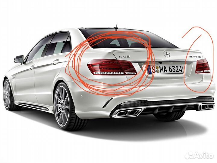 Фонари W212 рестайлинг Mercedes e class