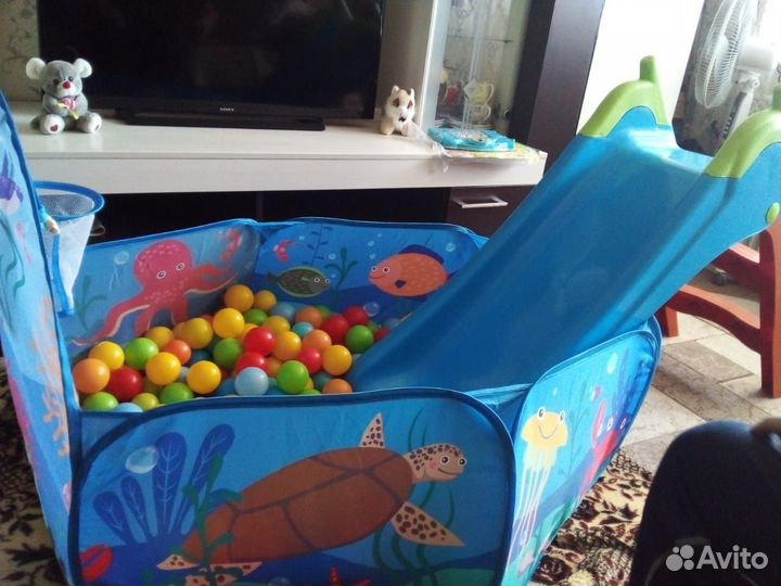 Детская горка пластиковая бу