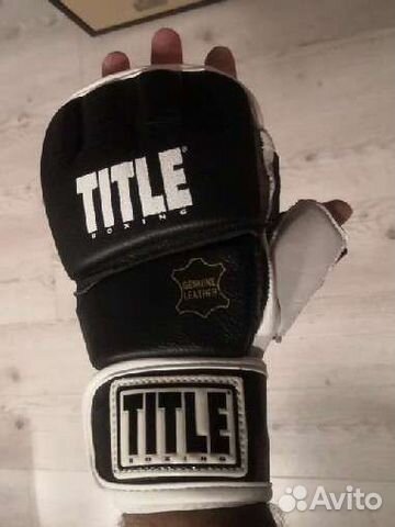 Перчатки мма title оригинал кожа новые