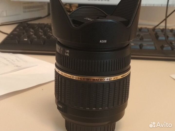 Объектив Tamron 18-200 AF 3.5-6.3 (IF) для nikon