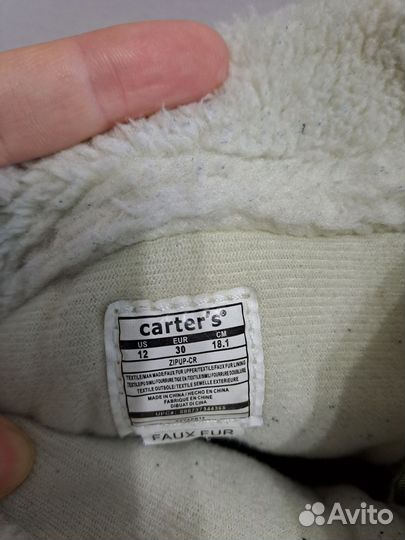 Осенние сапоги Carters 12 размер
