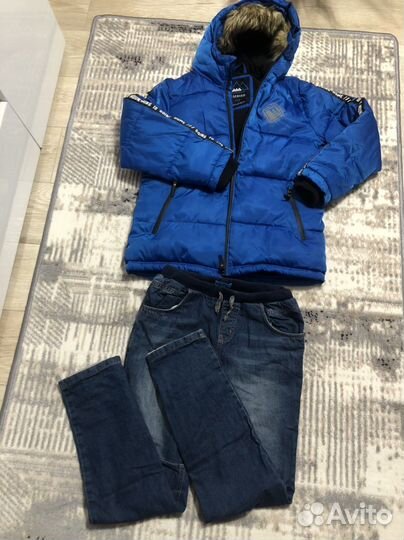 Пуховик на мальчика 158