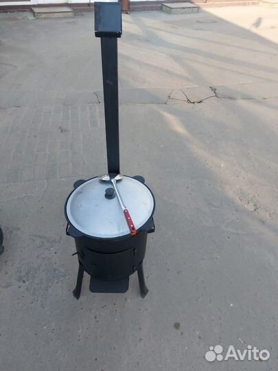 Казан чугунный узбекский и печь для казана