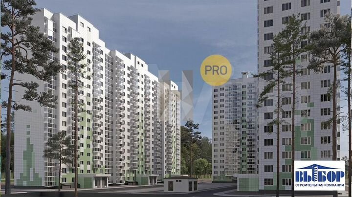 2-к. квартира, 56,6 м², 13/17 эт.