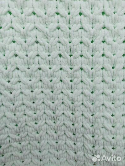 Плед плюшевый ручной работы