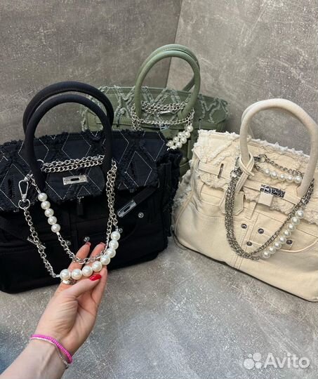 Denim birkin Сумка