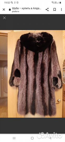 Шуба из енота