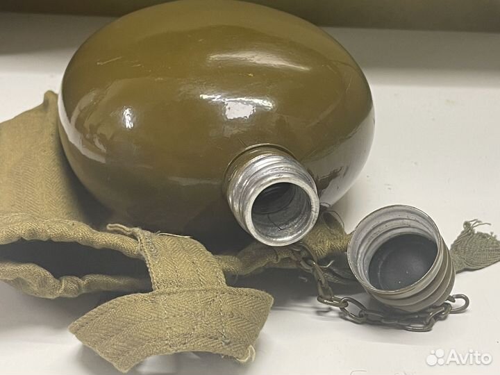 Фляжка армейская с чехлом